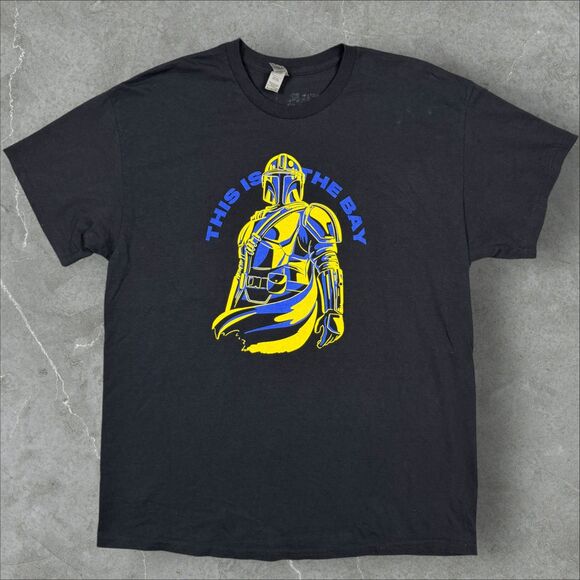 Star Wars x Golden State Warriors Mandalorian "This is the Bay" SGA T Shirt - XL - Picture 1 of 6